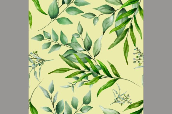 Download Beautiful Watercolor Leaves Pattern - Watercolor leaves Collection