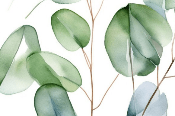 Download Soft Green Watercolor Leaves Pattern Col - Watercolor leaves Collection