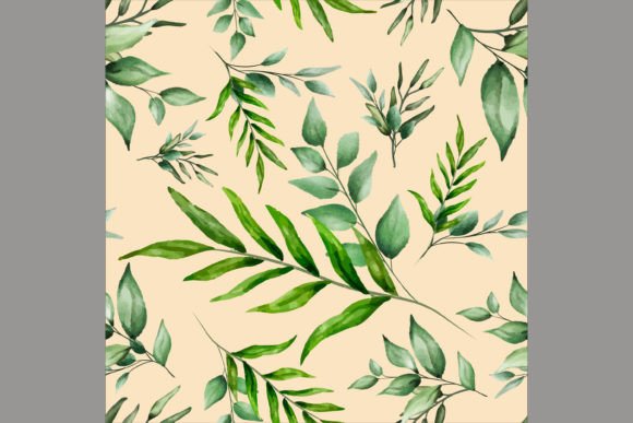 Download Beautiful Watercolor Leaves Pattern - Watercolor leaves Collection