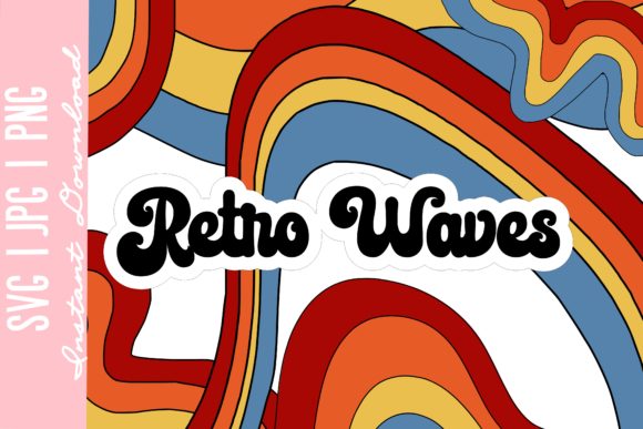 Download Retro Rainbow Waves Retro Wave Swirls - Premium Resources