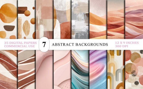 Download Earthy Boho Abstract Backgrounds Bundle - Premium Resources