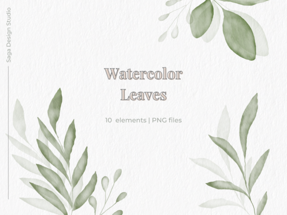 Download Watercolor Leaves and Greenery. - Watercolor leaves Collection