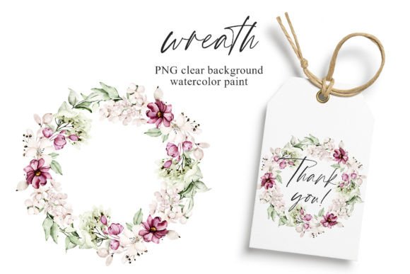 Download Wreath with Watercolor Leaves, Flowers. - Watercolor leaves Collection