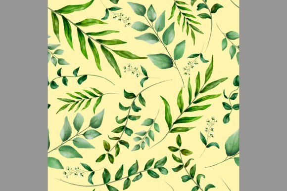 Download Beautiful Watercolor Leaves Pattern - Watercolor leaves Collection